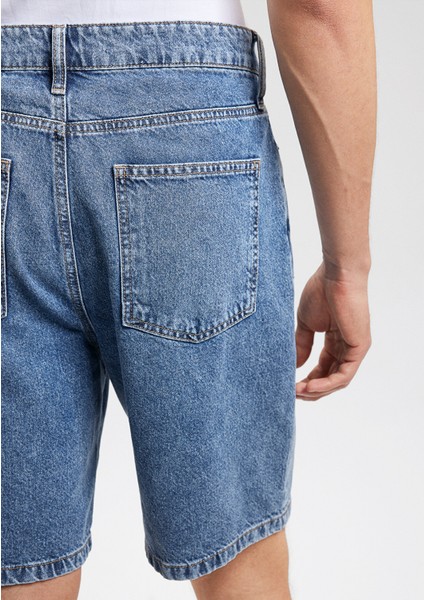 Houston Street Koyu Indigo Jean Şort 0410672-87660