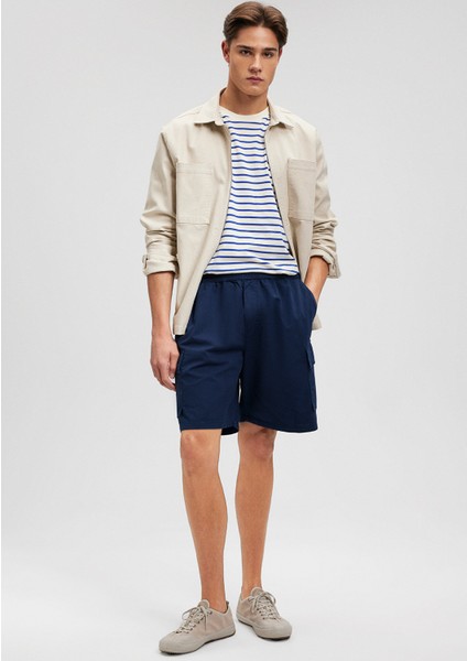 Lacivert Kargo Şort 0410196-70497