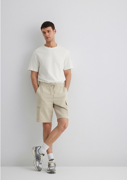 Bej Kargo Şort 0410107-70039