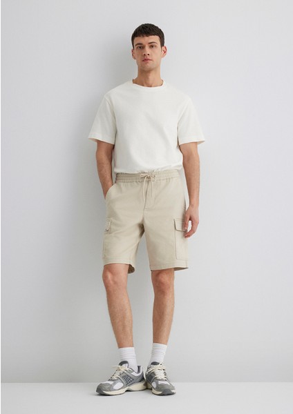 Bej Kargo Şort 0410107-70039