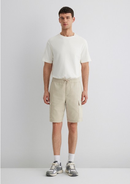 Bej Kargo Şort 0410107-70039