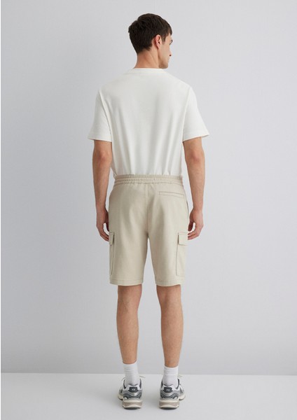 Bej Kargo Şort 0410107-70039