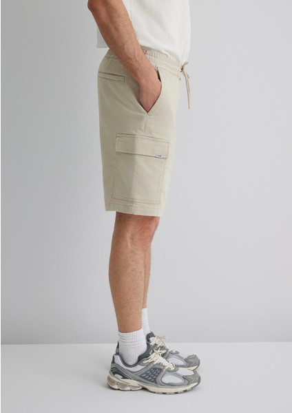 Bej Kargo Şort 0410107-70039
