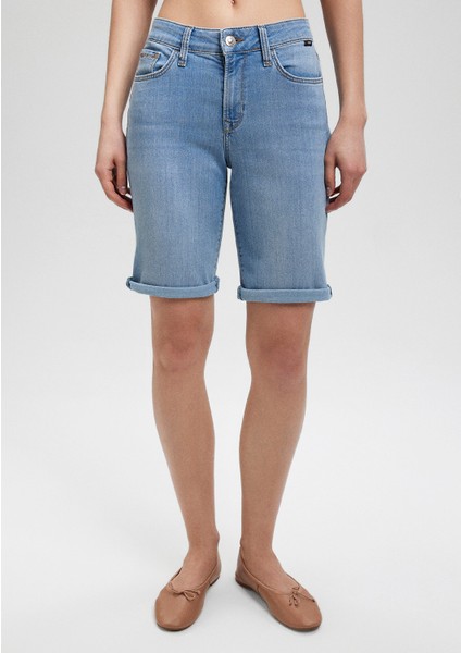 Alexis Casual Açık Mavi Jean Şort 1441587067
