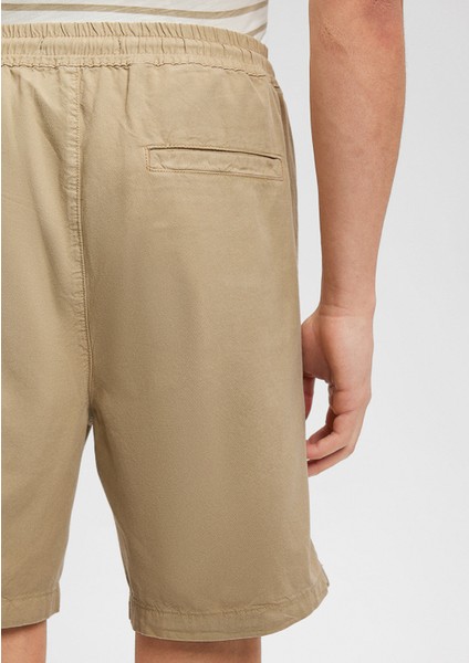 TENCEL TM Lyocell Kahverengi Şort 0410010-70203