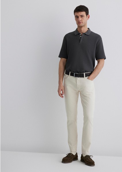 Milan Classic Denim Ekru Jean Pantolon 0081087654