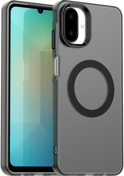 Samsung Galaxy A07 4g,için Eabhulie Kılıf, Manyetik Yarı Saydam Mat Arka Kapak, Darbeye Dayanıklı Kılıf (Yurt Dışından)