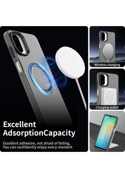 Samsung Galaxy A07 4g,için Eabhulie Kılıf, Manyetik Yarı Saydam Mat Arka Kapak, Darbeye Dayanıklı Kılıf (Yurt Dışından) modelleri