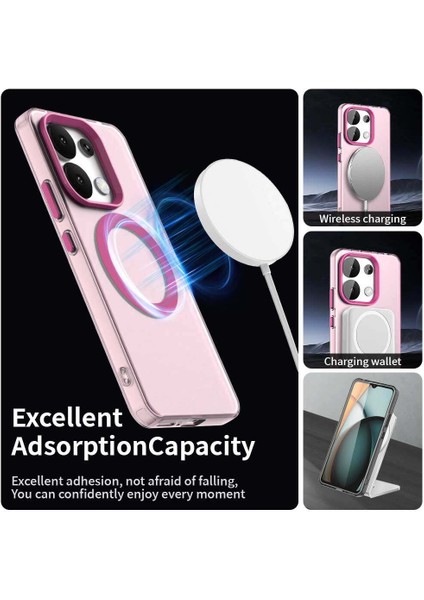 Xiaomi Redmi Note 13 4g,için Eabhulie Kılıf, Manyetik Yarı Saydam Mat Arka Kapak, Darbeye Dayanıklı Kılıf (Yurt Dışından) modelleri