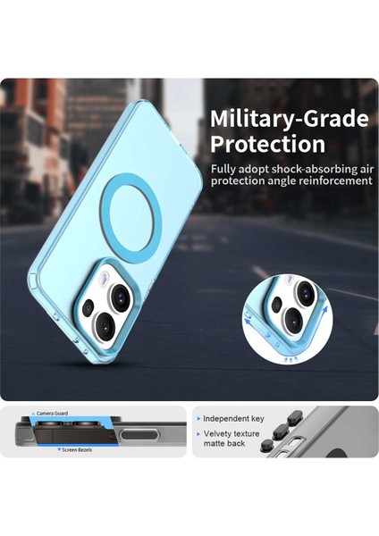 Oppo RENO13 Pro,için Eabhulie Kılıf, Manyetik Yarı Saydam Mat Arka Kapak, Darbeye Dayanıklı Kılıf (Yurt Dışından) fırsatları