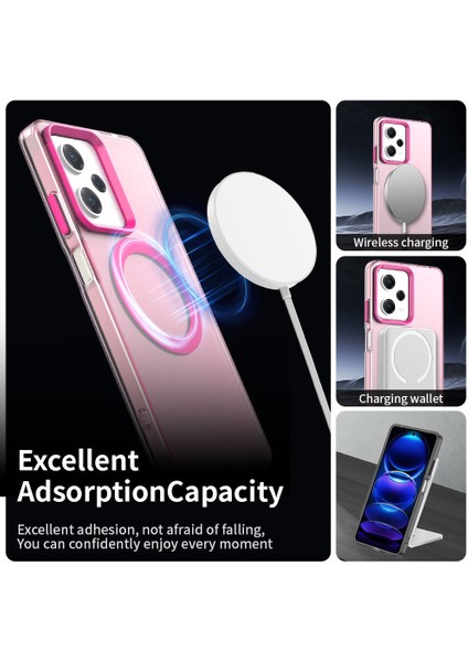 Xiaomi Redmi Note 12 5g,için Eabhulie Kılıf, Manyetik Yarı Saydam Mat Arka Kapak, Darbeye Dayanıklı Kılıf (Yurt Dışından) modelleri