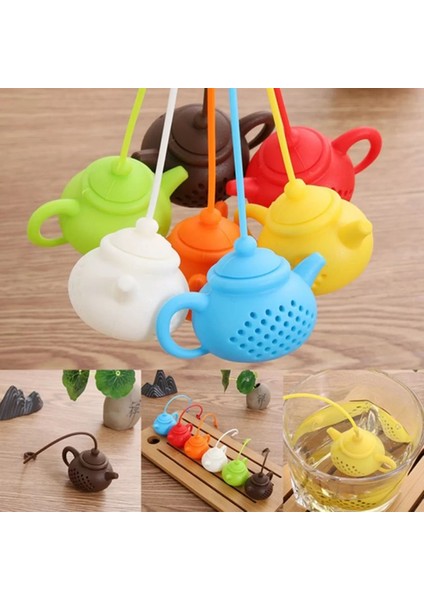 Çaydanlık Tasarımlı Çay Demleme Süzgeci 220°C Dayanıklı indirimleri