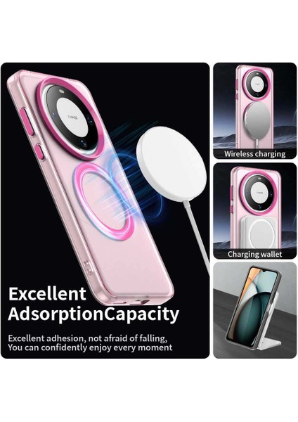 Huawei Mate 60,için Eabhulie Kılıf, Manyetik Yarı Saydam Mat Arka Kapak, Darbeye Dayanıklı Kılıf (Yurt Dışından) modelleri