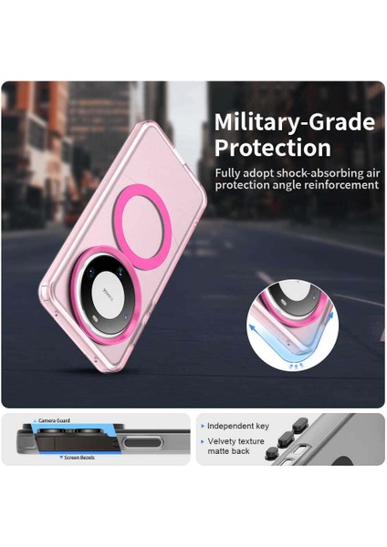 Huawei Mate 60,için Eabhulie Kılıf, Manyetik Yarı Saydam Mat Arka Kapak, Darbeye Dayanıklı Kılıf (Yurt Dışından) fırsatları