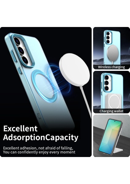 Samsung Galaxy S25 Fe,için Eabhulie Kılıf, Manyetik Yarı Saydam Mat Arka Kapak, Darbeye Dayanıklı Kılıf (Yurt Dışından) modelleri