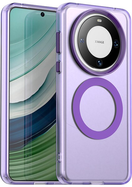 Huawei Mate 60,için Eabhulie Kılıf, Manyetik Yarı Saydam Mat Arka Kapak, Darbeye Dayanıklı Kılıf (Yurt Dışından)