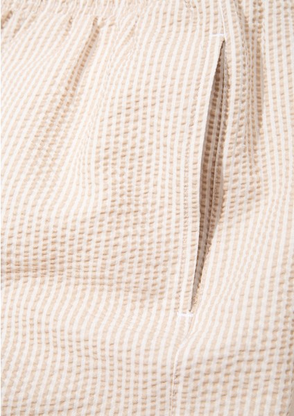 Gofre Kumaş Bej Kısa Deniz Şortu 0910235-70141