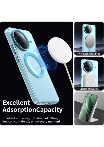 Xiaomi Redmi K80,IÇIN Eabhulie Kılıf, Manyetik Yarı Saydam Mat Arka Kapak, Darbeye Dayanıklı Kılıf (Yurt Dışından) modelleri