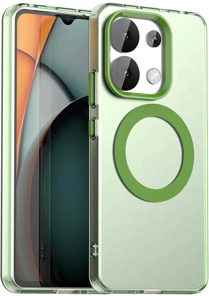 Xiaomi Redmi Note 13 4g,için Eabhulie Kılıf, Manyetik Yarı Saydam Mat Arka Kapak, Darbeye Dayanıklı Kılıf (Yurt Dışından)