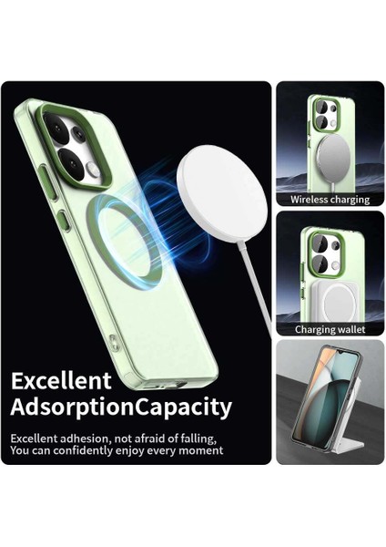 Xiaomi Redmi Note 13 4g,için Eabhulie Kılıf, Manyetik Yarı Saydam Mat Arka Kapak, Darbeye Dayanıklı Kılıf (Yurt Dışından) modelleri