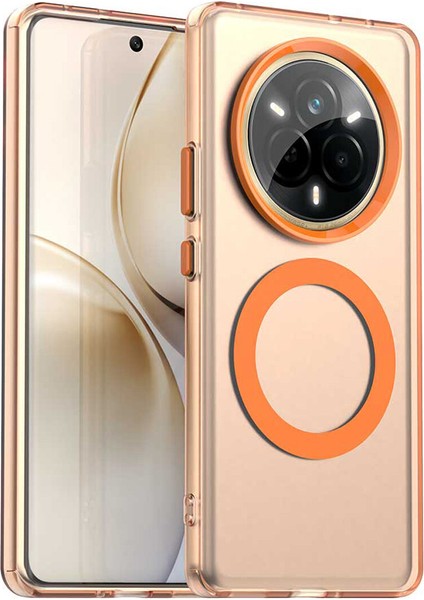 Realme 14 Pro,için Eabhulie Kılıf, Manyetik Yarı Saydam Mat Arka Kapak, Darbeye Dayanıklı Kılıf (Yurt Dışından)