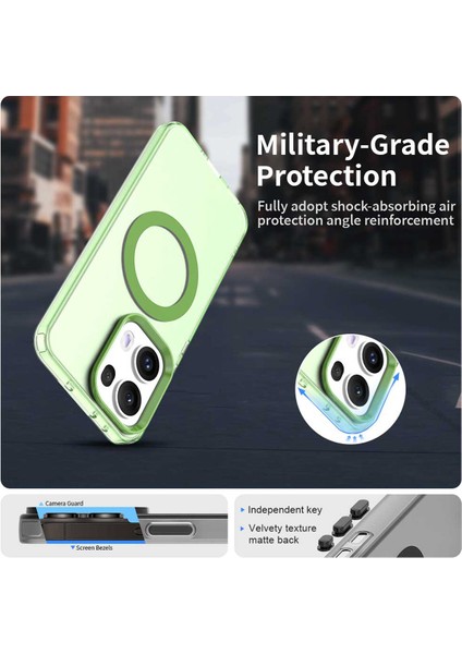 Oppo RENO13 Pro,için Eabhulie Kılıf, Manyetik Yarı Saydam Mat Arka Kapak, Darbeye Dayanıklı Kılıf (Yurt Dışından) fırsatları