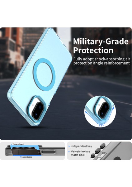 Samsung Galaxy A07 4g,için Eabhulie Kılıf, Manyetik Yarı Saydam Mat Arka Kapak, Darbeye Dayanıklı Kılıf (Yurt Dışından) fırsatları