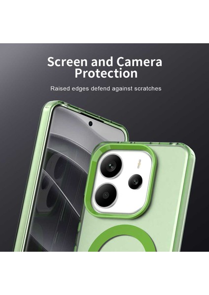 Xiaomi Redmi Note 14 4g,için Eabhulie Kılıf, Manyetik Yarı Saydam Mat Arka Kapak, Darbeye Dayanıklı Kılıf (Yurt Dışından) fiyatları