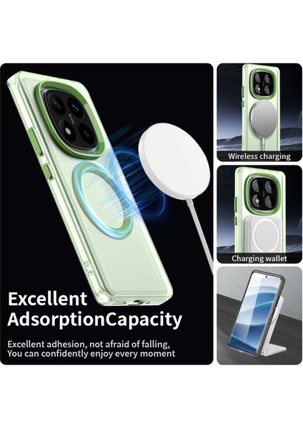 Xiaomi Redmi Note 14 Pro 4g,için Eabhulie Kılıf, Manyetik Yarı Saydam Mat Arka Kapak, Darbeye Dayanıklı Kılıf (Yurt Dışından) modelleri