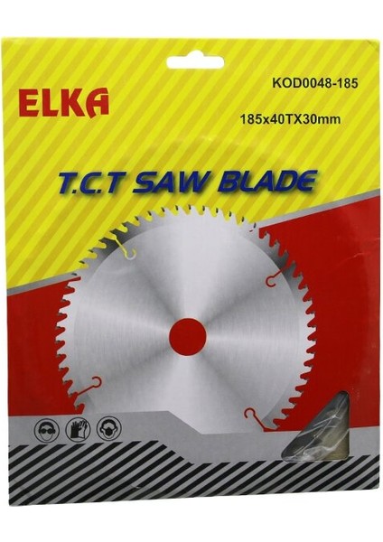 Elka 0048-185 185 x 40T x 30MM Ağaç Sunta Kesici Disk (5224)