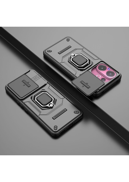 Vivo V60 Telefon Kılıfı, Kayar Kamera Kapağı, Döndürülebilir Halka Destekli Askeri Sınıf Darbeye Dayanıklı Koruyucu Kılıf Vivo V60 (Yurt Dışından) modelleri