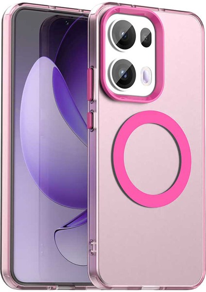 Oppo RENO13 Pro,için Eabhulie Kılıf, Manyetik Yarı Saydam Mat Arka Kapak, Darbeye Dayanıklı Kılıf (Yurt Dışından)