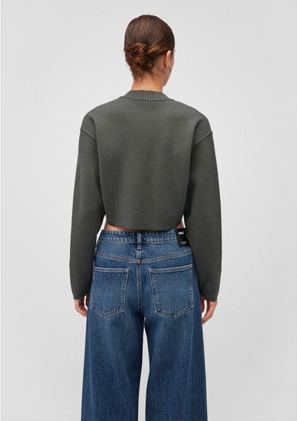 V Yaka Yeşil Kazak 1710512-87704