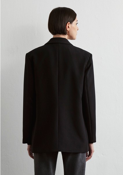 Siyah Kruvaze Blazer 1110519-900