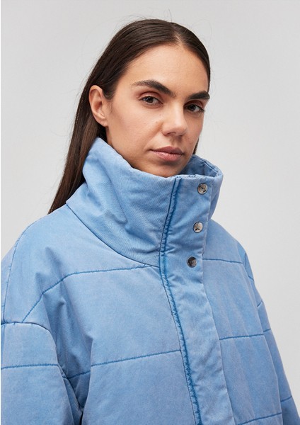 Dik Yaka Denim Şişme Mont 1110321-84184 modelleri