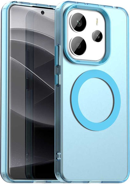 Xiaomi Redmi Note 14 4g,için Eabhulie Kılıf, Manyetik Yarı Saydam Mat Arka Kapak, Darbeye Dayanıklı Kılıf (Yurt Dışından)