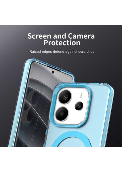 Xiaomi Redmi Note 14 4g,için Eabhulie Kılıf, Manyetik Yarı Saydam Mat Arka Kapak, Darbeye Dayanıklı Kılıf (Yurt Dışından) fiyatları