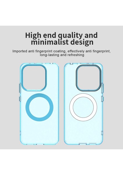 Xiaomi Redmi Note 14 4g,için Eabhulie Kılıf, Manyetik Yarı Saydam Mat Arka Kapak, Darbeye Dayanıklı Kılıf (Yurt Dışından) indirimleri