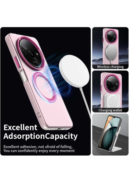 Xiaomi Poco C61,IÇIN Eabhulie Kılıf, Manyetik Yarı Saydam Mat Arka Kapak, Darbeye Dayanıklı Kılıf (Yurt Dışından) modelleri