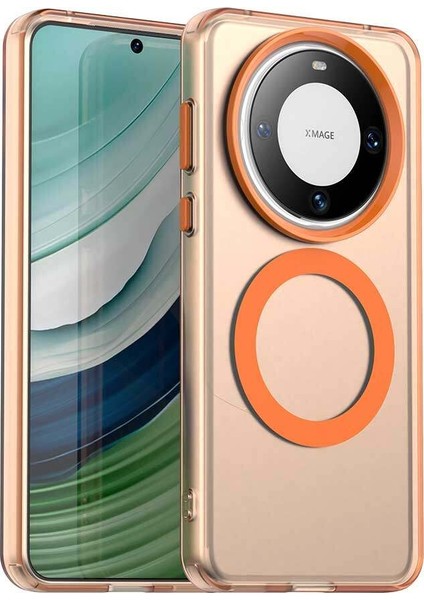 Huawei Mate 60,için Eabhulie Kılıf, Manyetik Yarı Saydam Mat Arka Kapak, Darbeye Dayanıklı Kılıf (Yurt Dışından)