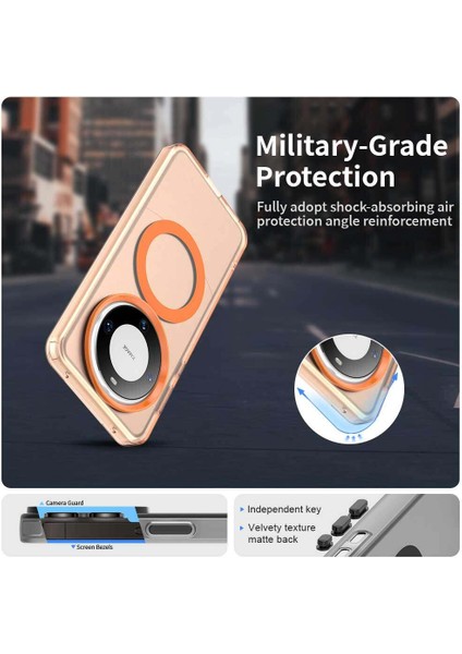 Huawei Mate 60,için Eabhulie Kılıf, Manyetik Yarı Saydam Mat Arka Kapak, Darbeye Dayanıklı Kılıf (Yurt Dışından) fırsatları