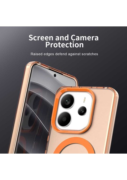 Xiaomi Redmi Note 14 4g,için Eabhulie Kılıf, Manyetik Yarı Saydam Mat Arka Kapak, Darbeye Dayanıklı Kılıf (Yurt Dışından) fiyatları