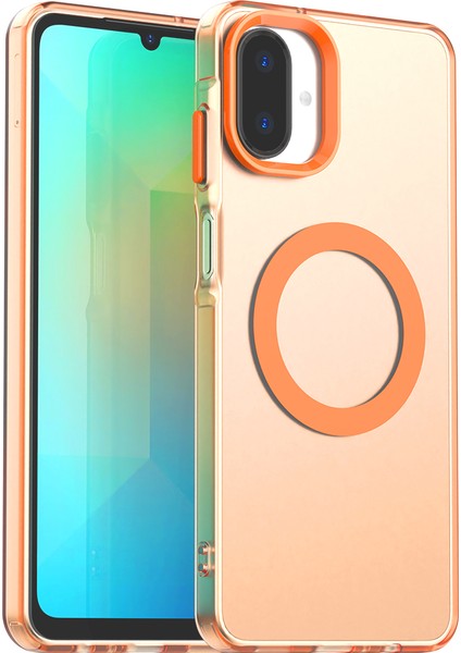 Samsung Galaxy A07 4g,için Eabhulie Kılıf, Manyetik Yarı Saydam Mat Arka Kapak, Darbeye Dayanıklı Kılıf (Yurt Dışından)