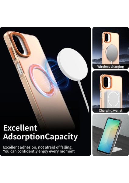 Samsung Galaxy A07 4g,için Eabhulie Kılıf, Manyetik Yarı Saydam Mat Arka Kapak, Darbeye Dayanıklı Kılıf (Yurt Dışından) modelleri