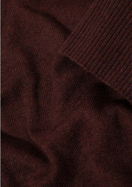 Kaşmir Karışımlı Kahverengi Kazak 0710186-88083