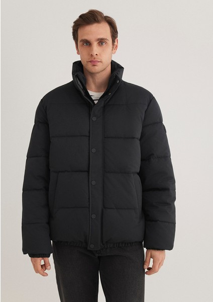 Dik Yaka Siyah Mont 0110474-900