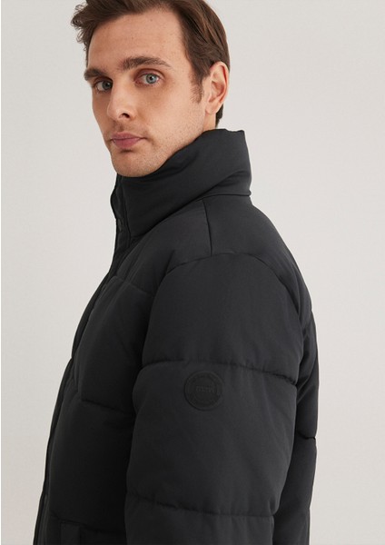 Dik Yaka Siyah Mont 0110474-900