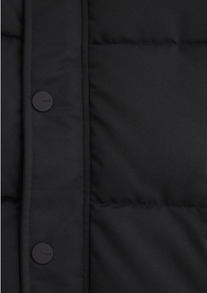 Dik Yaka Siyah Mont 0110474-900