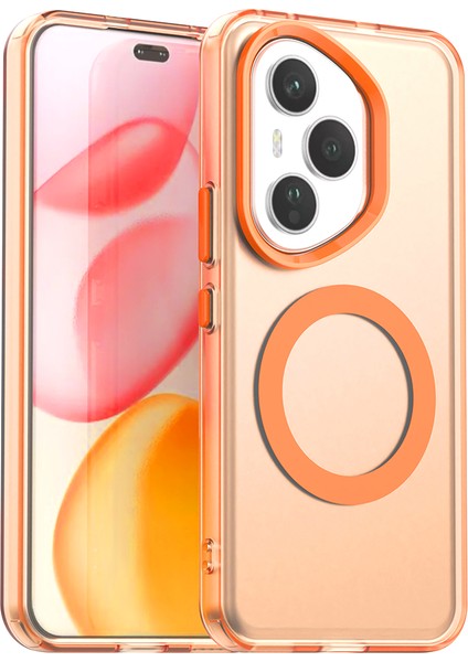 Honor 400 Pro,için Eabhulie Kılıf, Manyetik Yarı Saydam Mat Arka Kapak, Darbeye Dayanıklı Kılıf (Yurt Dışından)