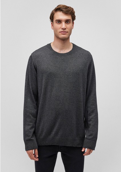 Kaşmir Karışımlı Antrasit Kazak 0710186-80023